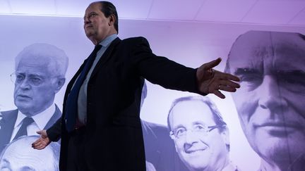 Jean-Christophe Cambad&eacute;lis, le premier secr&eacute;taire du PS, le 20 mai 2015 au si&egrave;ge du parti, rue de Solf&eacute;rino, &agrave; Paris. (MAXPPP)