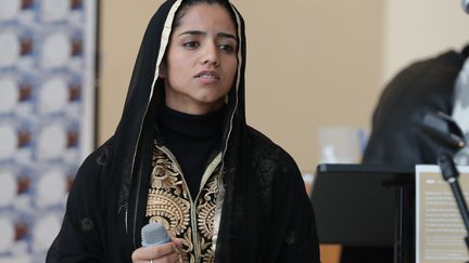 La rappeuse afghane Sonita Alizadeh, au siège des Nations-Unies à New York, le 22 janvier 2018 (LUIZ RAMPELOTTO/EUROPANEWSWIRE / EUROPANEWSWIRE)