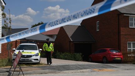 Après l'empoisonnement de l'ex-espion russe&nbsp;Sergueï Skripal,&nbsp;un second empoisonnement au Novitchok a eu lieu à Amesbury, en Angleterre, le 5 juillet 2018.&nbsp; (CHRIS J RATCLIFFE / AFP)