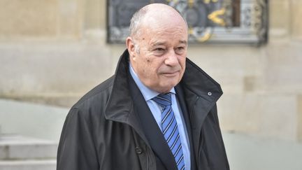 Jean-Michel Baylet dans la cour de l'Elysée, à Paris, le 24 février 2017. (JULIEN MATTIA / NURPHOTO / AFP)