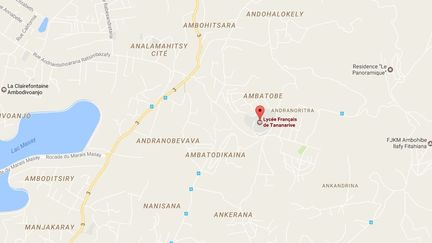 Un adolescent&nbsp;français a été enlevé par des hommes armés à Madagascar&nbsp;devant le lycée français de la capitale. (GOOGLE MAPS)