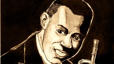 Louis Armstrong (Dessin de Denys Legros)