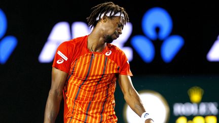 Gaël Monfils le 27 janvier 2016 à Melbourne pour l'Open d'Australie. (ELLA LING / BACKPAGE IMAGES LTD / AFP)