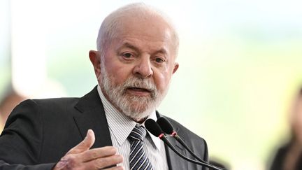 Le président brésilien Lula, à Brasilia, la capitale du Brésil, le 23 novembre 2023. (EVARISTO SA / AFP)