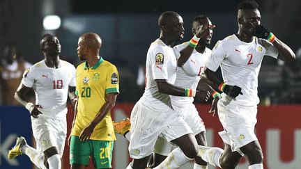 La joie des joueurs sénégalais après leur égalisation