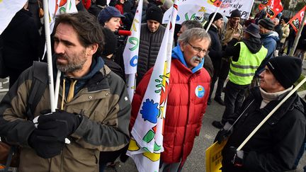 Manifestation d'enseignants contre la réforme du bac, le 24 janvier 2019 à Toulouse. (THIERRY BORDAS / MAXPPP)