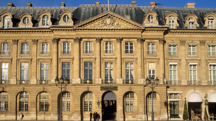 Le ministère de la Justice, place Vendôme à Paris, le 23 mars 2017. (PHOTO12 / GILLES TARGAT / AFP)