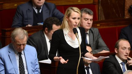 La d&eacute;put&eacute;e du Vaucluse Marion Mar&eacute;chal-Le Pen, le 16 d&eacute;cembre 2014 &agrave; l'Assembl&eacute;e, &agrave;&nbsp;Paris. (BERTRAND GUAY / AFP)