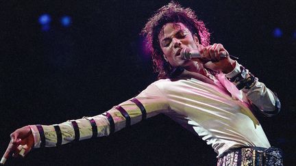 Michael Jackson le 24 février 1988 à Kansas City.
 (Cliff Schiappa/AP/SIPA)