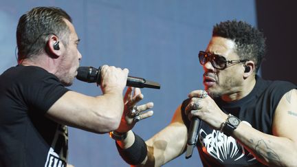 Kool Shen et Joey Starr au Chorus Festival de Boulogne-Billancourt
 (DAN PIER / CROWDSPARK /AFP)