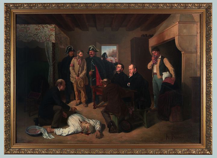 Une descente de justice / Alexandre Bonnin de Fraysseix (1841-1899), vers 1884, France / Huile sur toile, musée de la Roche-sur-Yon (Une descente de justice / Alexandre Bonnin de Fraysseix (1841-1899) / musée de la Roche-sur-Yon/ Adagp2019)