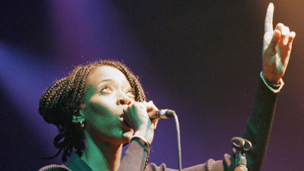 La chanteuse Teri Mo&iuml;se, le 18 avril 1997 au Printemps de Bourges. (DANIEL JANIN / AFP)