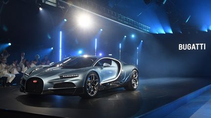 La voiture de luxe Bugatti Tourbillon est présentée à Molsheim (Bas-Rhin), le 22 juin 2024. (JEAN-PAUL KAISER / MAXPPP)