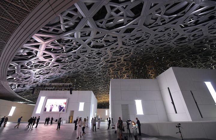 Jour d'inauguration au Louvre Abou Dhabi...
 (Ludovic Marin / AFP)