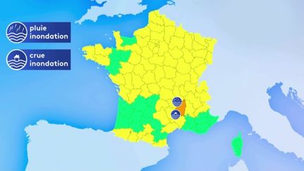 Météo : d’importantes précipitations redoutées en Ardèche, classée en vigilance orange "pluie-inondation" (FRANCE 3)