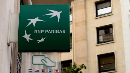 Enseigne d'une agence bancaire de la BNP Paribas à Paris (AURÉLIEN ACCART / RADIO FRANCE)