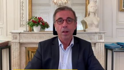 Pierre Hurmic, maire de Bordeaux, invité de franceinfo le 14 septembre 2020. (FRANCEINFO / RADIOFRANCE)