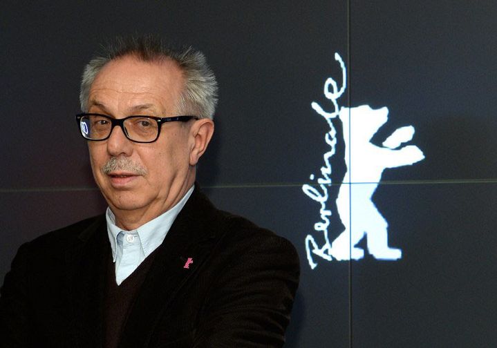 Dieter Kosslick, directeur de la Berlinale, pose devant le logo du festival
 (BRITTA PEDERSEN / DPA / dpa Picture-Alliance)