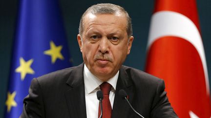 &nbsp; (Recep Tayyip Erdogan lors d'une conférence de presse à Ankara début septembre. © REUTERS/Umit Bektas)