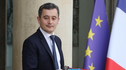 Gérald Darmanin, ministre de l'Action et des Comptes publics, à l'Elysée, le 19 février 2020. (LUDOVIC MARIN / AFP)