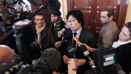 Le num&eacute;ro 2 d'Europe Ecologie-Les Verts, Jean-Vincent Plac&eacute;, le 16 novembre &agrave; l'Assembl&eacute;e nationale. (JACQUES DEMARTHON / AFP)