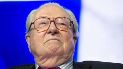 Le pr&eacute;sident d'honneur du Front national Jean-Marie Le Pen lors d'une c&eacute;r&eacute;monie pour l'&eacute;piphanie &agrave; Paris, le 25 janvier 2015. (ALAIN JOCARD / AFP)