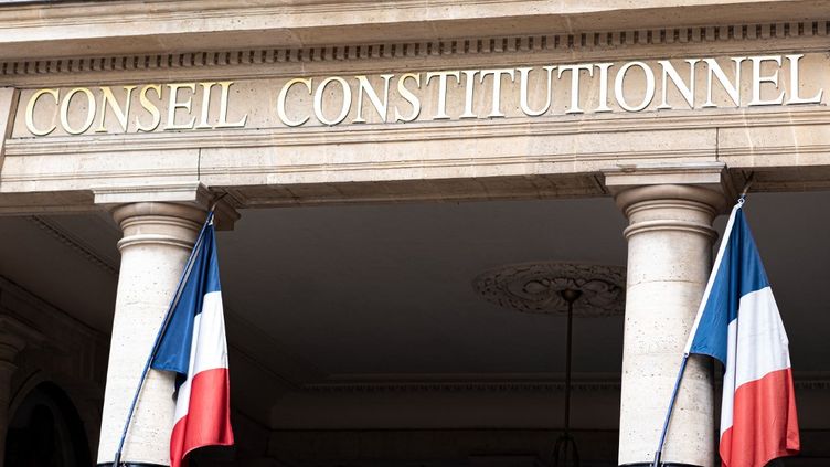 The front of the Constitutional Council, August 25, 2022 in Paris.  (ARNAUD PAILLARD / HANS LUCAS / AFP)