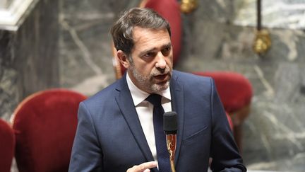 Le ministre de l'Intérieur, Christophe Castaner, lors d'une session de questions au gouvernement, à l'Assemblée nationale, le 9 juin 2020. (BERTRAND GUAY / AFP)