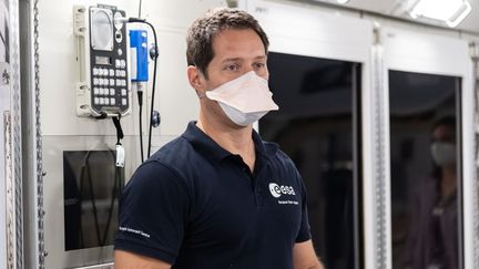 Le Français Thomas Pesquet à Houston, au Texas (Etats-Unis), le 23 juin 2020. (ROBERT MARKOWITZ / NASA / AFP)