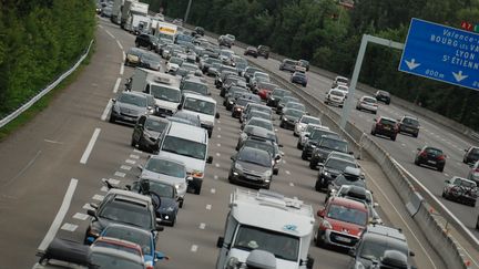 Sur l'autoroute A7, &agrave; hauteur de Valence (Dr&ocirc;me), le 19 juillet 2014. (CHRISTOPHE ESTASSY / CITIZENSIDE.COM / AFP)