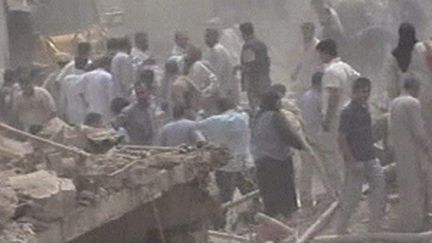 Après l'attentat meurtrier de Taza, près de Kirkouk, qui a fait des dizaines de morts le 20 juin 2009 (© F3)