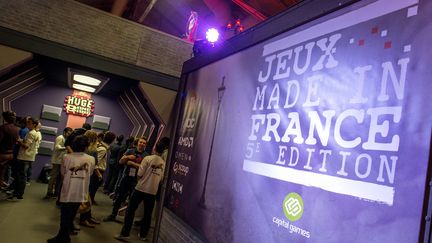 Un stand consacré aux jeux vidéo développés en France lors de la Paris Games Week, le 31 octobre 2017 à Paris. (MAXPPP)