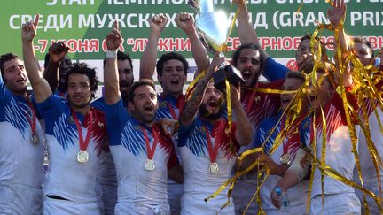  Les Bleus ont remporté la première des trois manches du Championnat d'Europe (VASILY MAXIMOV / AFP)