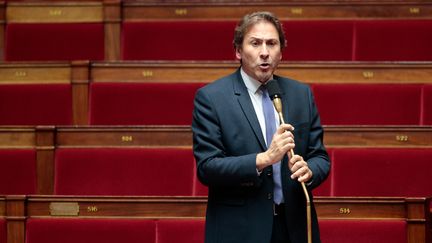 Le député socialiste Jérôme Guedj à l'Assemblée nationale, le 21 novembre 2022. (GEOFFROY VAN DER HASSELT / AFP)