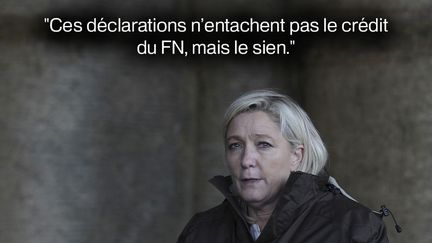 Marine Le Pen &agrave; "Causeur", le 2 avril 2015. (CHARLY TRIBALLEAU / AFP)