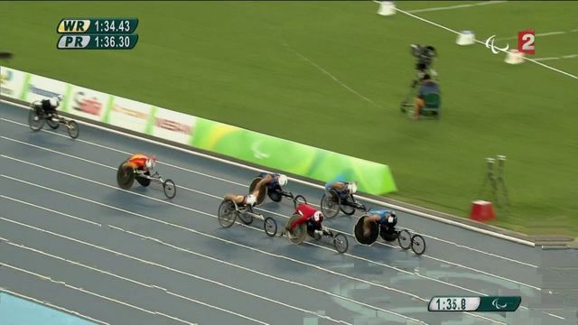 Pierre Fairbank a obtenu l'argent au 800 m en fauteuil