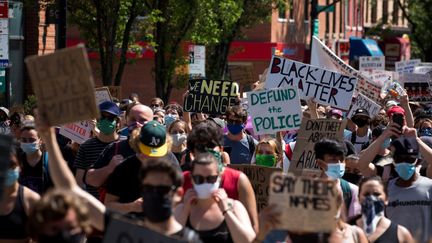 Une manifestation Black Lives Matter à New York, le 19 juin 2020. (MICHAEL NAGLE / XINHUA)