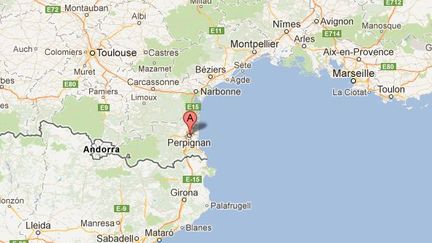 Un forcen&eacute; menace de faire sauter son logement &agrave; Perpignan (Pyr&eacute;n&eacute;es-Orientales), le 24 juillet 2012. (GOOGLE MAPS / FTVI)