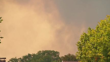 En Gironde, plus de 300 hectares ont brûlé alors que la région a déjà été sinistrée le mois dernier.&nbsp;Mardi 9 août au soir, les pompiers sont mobilisés, mais le vent vient leur compliquer la tâche.&nbsp;Nicolas Fleury était en direct de&nbsp;Hostens, en Gironde, pour le 20 Heures. (FRANCE 2)