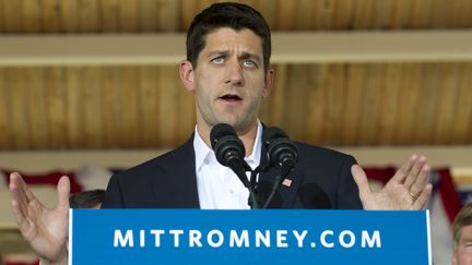 Paul Ryan &agrave; un meeting le 11 ao&ucirc;t 2012 &agrave; Manassas, en Virginie (Etats-Unis). (SAUL LOEB / AFP)