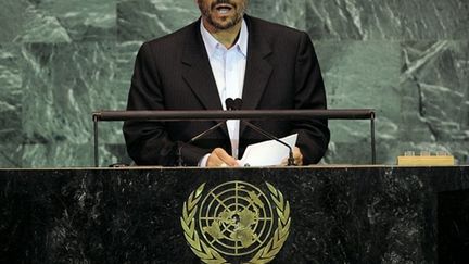 Ahmadinejad devant l'Assemblée générale de l'Onu (23 septembre 2009) (© AFP/Stan HONDA)