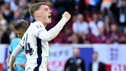 English striker Cole Palmer during the Euro quarter-final between England and Switzerland on July 6, 2024 in Düsseldorf. (INA FASSBENDER / AFP)