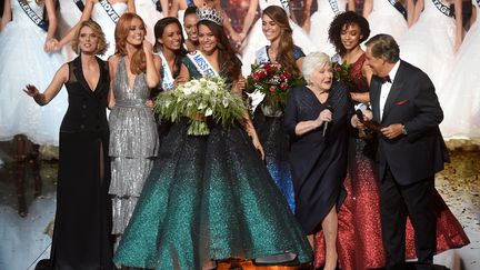 La Tahitienne Vaimalama Chaves&nbsp;couronnée Miss France 2019, le 15 décembre 2018, à Lille. ((FRANCOIS LO PRESTI / AFP))