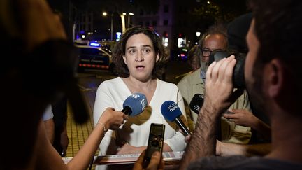 La maire de Barcelone (Espagne), Ada Colau, le 17 août 2017. (JAVIER SORIANO / AFP)