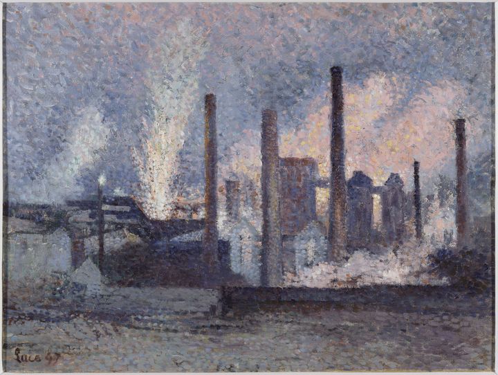 Maximilien Luce, "Aciéries près de Charleroi" (1897), musée d'Orsay, Paris, France&nbsp; (© photo musée d'Orsay / RMN)