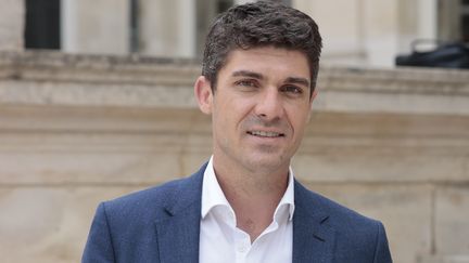 Aurélien Pradié,&nbsp;député du Lot et secrétaire général du parti Les Républicains, le 22 juin 2022. (SÉBASTIEN MUYLAERT / MAXPPP)