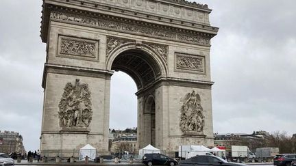 L'Arc de Triomphe à Paris le 30 décembre 2022. (FRANCE 3 PARIS ILE-DE-FRANCE)