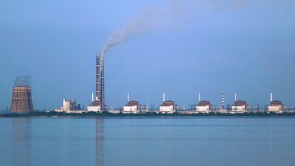 La centrale nucl&eacute;aire de&nbsp;Zaporijia, en Ukraine,&nbsp;et ses six r&eacute;acteurs. (RALF1969)