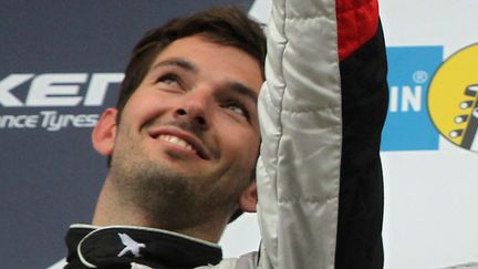 Le pilote Sean Edwards lors de sa victoire aux 24h du Nurburgring en mai 2013