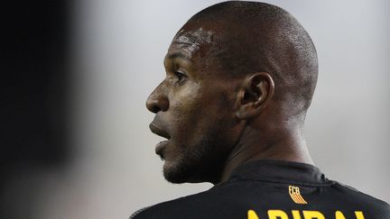 Le d&eacute;fenseur fran&ccedil;ais Eric Abidal &agrave; Madrid (Espagne), le 26 f&eacute;vrier 2012.&nbsp; (ENRIQUE DE LA FUENTE / LOF / SIPA)